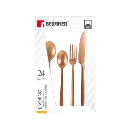 NEW Bergner evőeszközök Q3453 rozsdamentes acél (24 db)