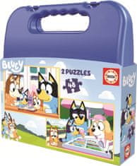 EDUCA Bluey 2 az 1-ben tokos puzzle (48 darab)