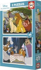 EDUCA Disney Animals puzzle 2x48 darab