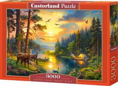 Castorland Puzzle Naplemente a folyó felett 3000 darab