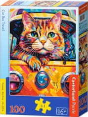 Castorland Puzzle Macska busszal utazik 100 db