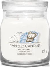 Yankee Candle Illatgyertya Signature üvegben közepes Soft Blanket 368g