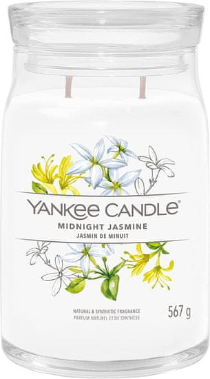 Yankee Candle Illatgyertya Signature üvegben nagy Midnight Jasmine 567g