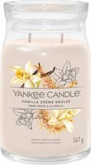 Yankee Candle Illatgyertya Signature üvegben nagy Vanília Creme Brulee 567g