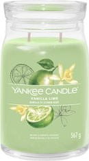 Yankee Candle Illatgyertya Signature üvegben nagy Vanília Lime 567g