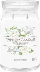 Yankee Candle Illatgyertya Signature üvegben nagy fehér gardénia 567g