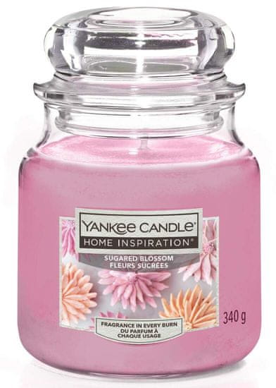 Yankee Candle Classic Illatgyertya üvegben közepes méretű Sugared Blossom 411 g