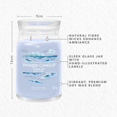 Yankee Candle Illatgyertya Signature üvegben nagyméretű Ocean Air 567g