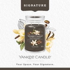 Yankee Candle Illatgyertya Signature üvegben nagy Vanilla Bean Espresso 567g