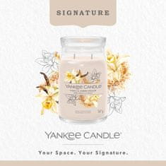 Yankee Candle Illatgyertya Signature üvegben nagy Vanília Creme Brulee 567g