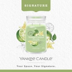 Yankee Candle Illatgyertya Signature üvegben nagy Vanília Lime 567g