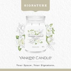 Yankee Candle Illatgyertya Signature üvegben nagy fehér gardénia 567g