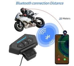 iLike BT12 Motorkerékpár sisak kommunikációs rendszer, bluetooth