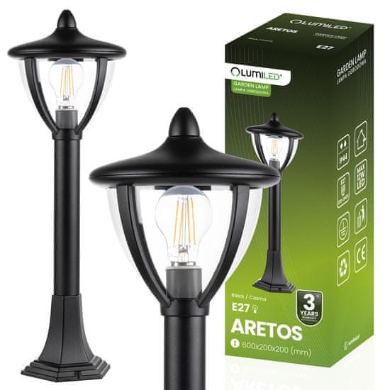 LUMILED Kerti lámpa E27 kültéri oszloplámpás ARETOS 60cm