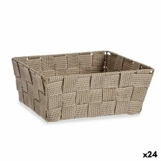 NEW Kosár kötött bézs áruk 1,7 L (18 x 8 x 21 cm) (24 db)