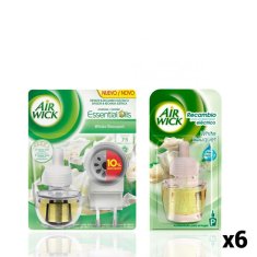 NEW Légfrissítő elektromos csomag + 6 utántöltő Air Wick fehér csokor