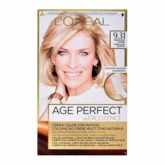 NEW Hosszantartó szín öregedésgátló hatással Excellence Age Perfect L'Oreal Make Up Excellence Age Perfect Light Golden Blonde Nº 9.0-