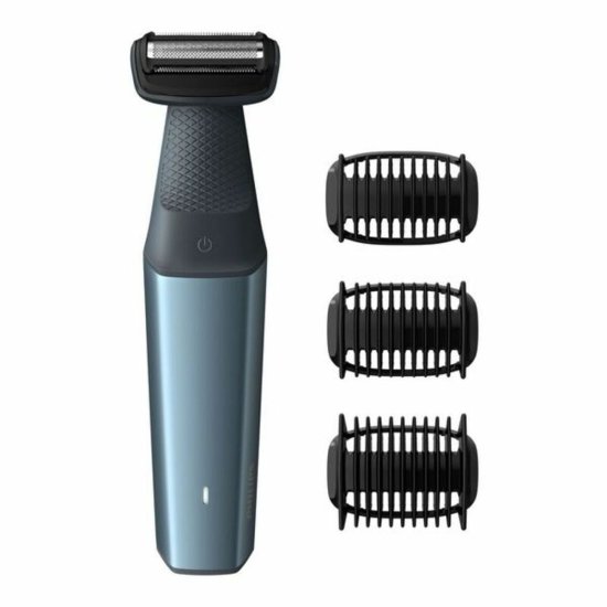 NEW Philips BodyGroom BG3015/15 Újratölthető elektromos borotva Fekete kék