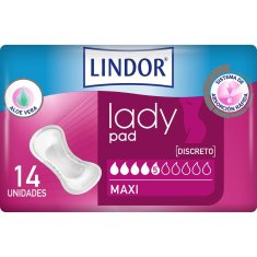 NEW Inkontinencia betétek Lindor Lady Pad Maxi 14 db