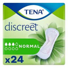 NEW Tena Discreet normál inkontinencia egészségügyi betétek (24 uds)