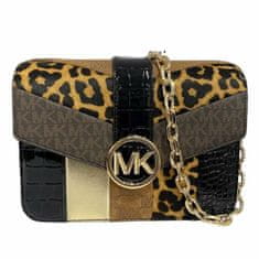 NEW Kézitáska Női Michael Kors 35F2GNML2Y-BLACK-MULTI Barna 23 x 17 x 5 cm