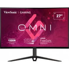 Viewsonic Omni VX2718-2KPC-MHDJ Monitor 27inch 2560x1440 VA 165Hz 1ms Fekete