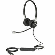 NEW Jabra 2499-823-309 Fejhallgató mikrofonnal Fekete