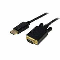 NEW DisplayPort-VGA adapter Startech DP2VGAMM10B 3 m Fekete Startech DP2VGAMM10B 3 m Fekete