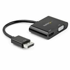 NEW Display Port HDMI/VGA adapter Startech DP2VGAHD20 4K Ultra HD Fekete