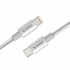 NEW USB-C Lightning SBS kábel UNIQO 1 m fehér UNIQO 1 m fehér