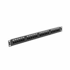 NEW 24 portos UTP Patch Panel 6-os kategóriájú Lanberg PPU6-1024-B