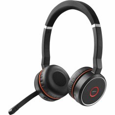 NEW Jabra Evolve 75 MS sztereó fejhallgató mikrofonnal Fekete