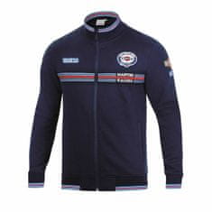 NEW Férfi pulóver kapucni nélküli Sparco MARTINI RACING méret L Navy kék