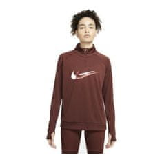 NEW Női Nike Dri-FIT Swoosh Run hosszú ujjú póló Barna