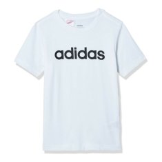 NEW Gyerek rövid ujjú póló Adidas Essentials Linear Logo fehér (7-8 évesek)