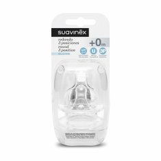 NEW Suavinex szilikon cumi + 0 hónapos 3 pozíció 2 db (2 db)