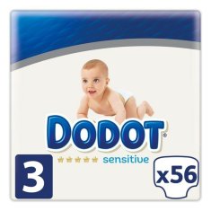 NEW Sensitive Dodot Dodot Sensitive eldobható pelenkák (56 uds)