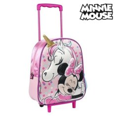 NEW Minnie egér 3D iskolai hátizsák kerekekkel