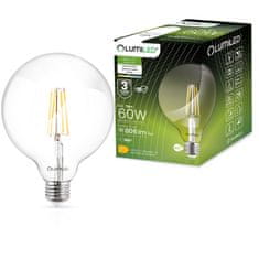 LUMILED LED izzó E27 G125 7W = 60W 806lm 4000K Semleges fehér 360° Filament Globe