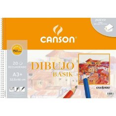 NEW Canson Basik Rajztömb mikroperforált intarziával 150 g 20 lap 10 db (32,5 x 46 cm)