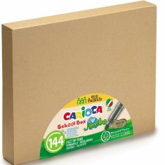 NEW Carioca SCHOOLBOX JUMBO ECO jelölőkészlet 144 db