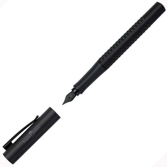 NEW Faber-Castell Grip Edition All Black M Fekete kalligrafikus toll Faber-Castell Grip Edition M Fekete