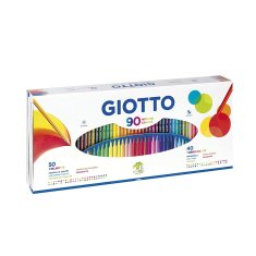 NEW GIOTTO Stylnovo Turbo színes zsírkréta készlet Flomastri színes (90 db)