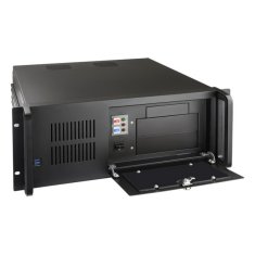 NEW ATX szekrény TooQ RACK-406N-USB3 19" 4U Fekete 19" 4U