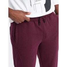 OMBRE Férfi pamut jogger BASIC jogger bordó MDN126892 S