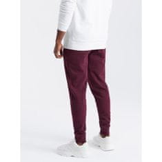 OMBRE Férfi pamut jogger BASIC jogger bordó MDN126892 S