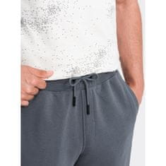 OMBRE Férfi pamut jogger BASIC jogger grafit MDN126897 XXL