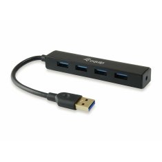 NEW USB Hub Equip 128953 Fekete