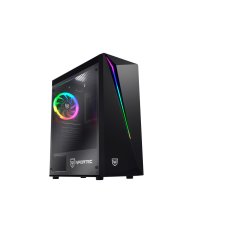 NEW Midi Tower Micro ATX / Mini ITX / ATX Nfortec Lynx RGB LED Fekete