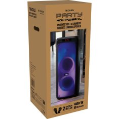 NEW BLuetooth hordozható hangszóró Big Ben Interactive PARTYBTHPXL 600 W Fekete